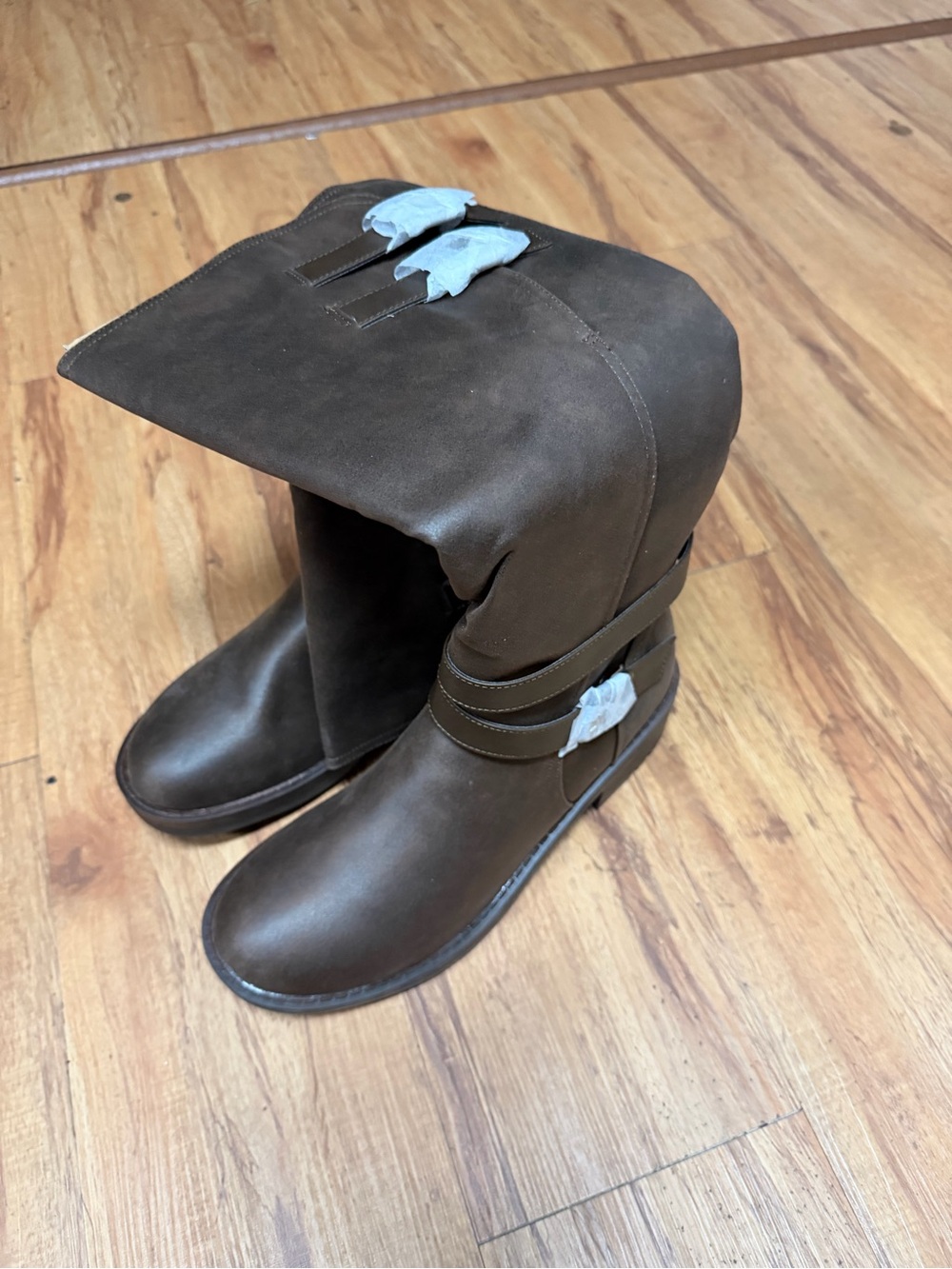 Kensie Brown Mid-Calf Casual Winter Boots